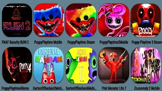 FNAF Security Breach RUIN 2,Poppy Playtime 4, Poppy 3,Poppy Steam,Ban Monster 7,Banban2+6, Zoonomaly