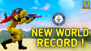 NEW ! WORLD RECORD || 71 KILLS🔥 IMPOSSIBLE 3 BOOYAH STREAK IN SOLO VS SQUAD || 90% HEADSHOT INTEL I5