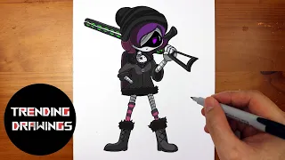 How To Draw Uzi From Murder Drones