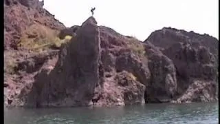 Mikee Hi Cliff Diving in Lake Havasu