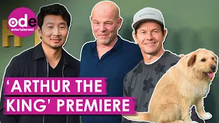 Mark Wahlberg and Simu Liu Premiere Their New Film 'Arthur The King'