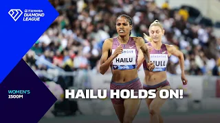 Freweyni Hailu holds off fast finishing Jessica Hull in Doha women's 1500m - Wanda Diamond League