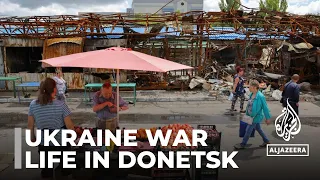 Ukraine war: Donetsk residents struggle for survival