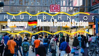 Munich Central Station 🇩🇪Germany Walking Tour| München Hauptbahnhof Walking Tour