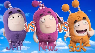 Oddbods Jeff vs Newt vs Slick | Oddbods Turbo Run | Droidzman Gameplay