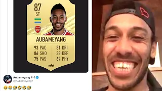 Footballers SHOCKED at their FIFA 21 Ratings! Lukaku, Aubameyang and Laporte ANGRY on FIFA 21