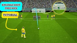 Cristiano Ronaldo Knuckle Shot Free Kick Tutorial in eFootball 2024 Mobile