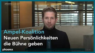 phoenix tagesgespräch mit Kevin Kühnert zur Aufstellung der SPD-Minister:innen am 07.12.21