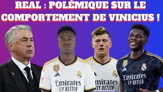 REAL  : POLÉMIQUE SUR LE COMPORTEMENT DE VINICIUS ! TCHOUAMÉNI FORFAIT POUR DE LA FINALE DE LA LDC !