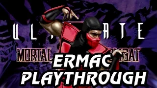 Ultimate Mortal Kombat 3 Arcade Ermac Playthrough @720p 60fps