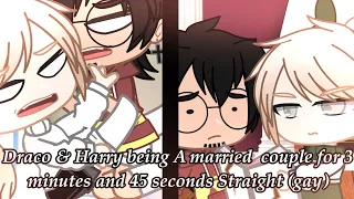 || Draco and Harry being married for 3 Minutes & 45 Seconds Straight (Gay) || 𝗛𝗮𝗿𝗰𝗼/Drarry ||
