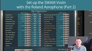 Set up the SWAM violin with the Roland Aerophone Part 2