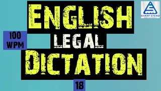 English Legal Dictation 100 WPM | Jilha Nyayalay