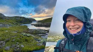 7 days solo hiking & wild camping in Sirdal, Norway - Hunnedalen - Blåfjellenden | #part 1