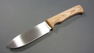 Making a knife with only common tools - time-lapse