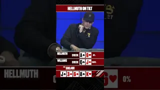 Phil Hellmuth was TILTED by this hand 😡 #Shorts #PhillHellmuth