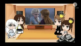 Elsa and Anna past parents react to healy life amv/{Gacha Selin}