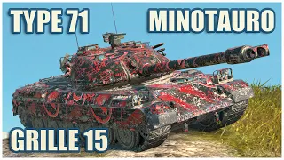 Type 71, Minotauro & Grille 15 • WoT Blitz Gameplay