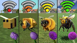 bee with different Wi-Fi in Minecraft be like