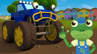 5 Little Monster Trucks + more Classic Nursery Rhymes for Kids Songs | Gecko's Garage Truck Cartoon