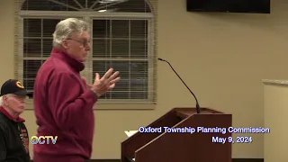 Oxford Township Planning Commission; May 9,  2024