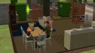 The Sims 2 Eating Dinner