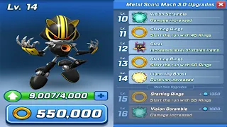 MAX LEVEL CARDS for METAL SONIC MACH 3.0 - Sonic Forces Speed Battle Android Gameplay
