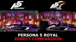 Persona 5 vs Persona 5 Royal Side by Side Direct Comparison #1 | Main Menu, Opening Sequence