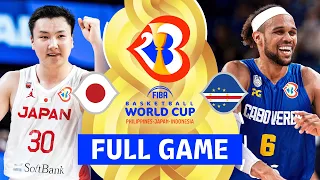 Japan v Cape Verde | Full Basketball Game | FIBA Basketball World Cup 2023