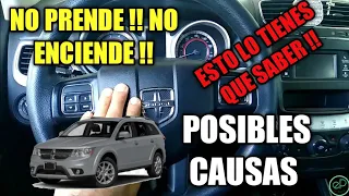 DODGE JOURNEY NO PRENDE NO ENCIENDE !!! Posibles Causas