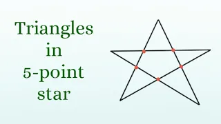 5-point star| figure Counting| triangles| reasoning ability| @logicxonomy| #shorts