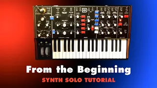 FROM THE BEGINNING Solo - Synth Tutorial (ELP) 🎹 with transcription