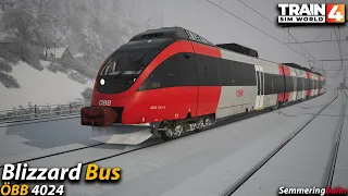 Blizzard Bus : Semmeringbahn : Train Sim World 4 [4K 60FPS]