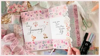 Plan With Me: January 2023 Bullet Journal - Romantic Floral Theme Set Up