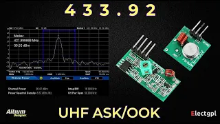 Módulos de RF 433MHz | Circuito - Análisis con Instrumental - GNU Radio | Sponsor Altium Designer