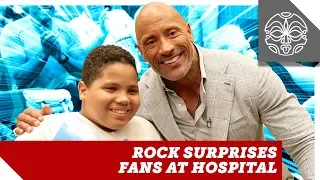 The Rock Surprises Fans at Special Skyscraper Hospital Screening