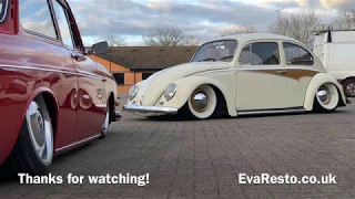 Bagged 1966 Vw Beetle 1300 - Bolt On EvaResto Air Suspension & Airlift 3P Management