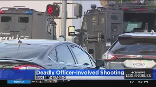 Suspect tried to rob two banks before being shot and killed by authorities in San Bernardino