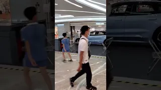 ZEEKR 001 by Geely in a mall