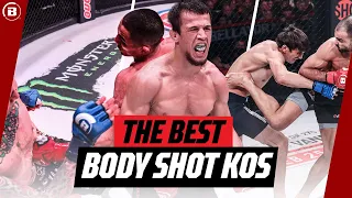 GUT-BUSTING Shots!😰💥 | BRUTAL Body Shot Knockouts | Bellator MMA