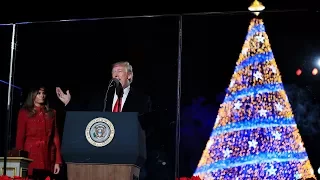 President Trump Speaks at the National Christmas Tree Lighting