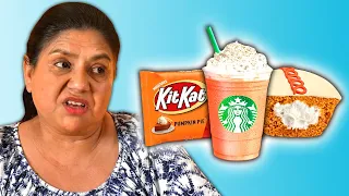 Mexican Moms Try Pumpkin Spice Snacks