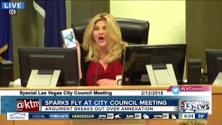 Sparks fly at city council meeting over annexation