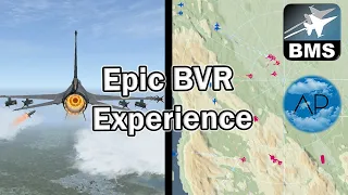 Falcon BMS 4.37 | Fully Chaptered BMS Mission 20 Players | Intense BVR
