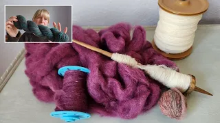 Learning supported spindle spinning progress and carding dyed in the wool indecision (Episode 109)