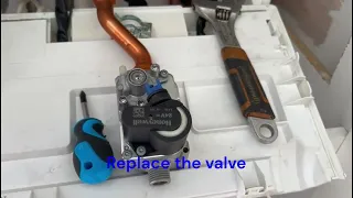 F2 Fault / Flame loss / How to replace gas valve on an Ideal Logic boiler step by step