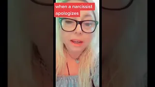 When a narcissist apologizes, is it real?