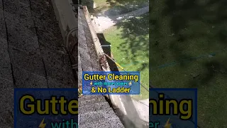 Easy Clean Gutters with No Ladder #diy #homeimprovement
