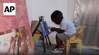 Ghana toddler breaks Guinness record for world's youngest male painter
