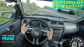 2014 Ford Mustang GT 5.0 V8 Convertible 420 HP TOP SPEED AUTOBAHN DRIVE POV